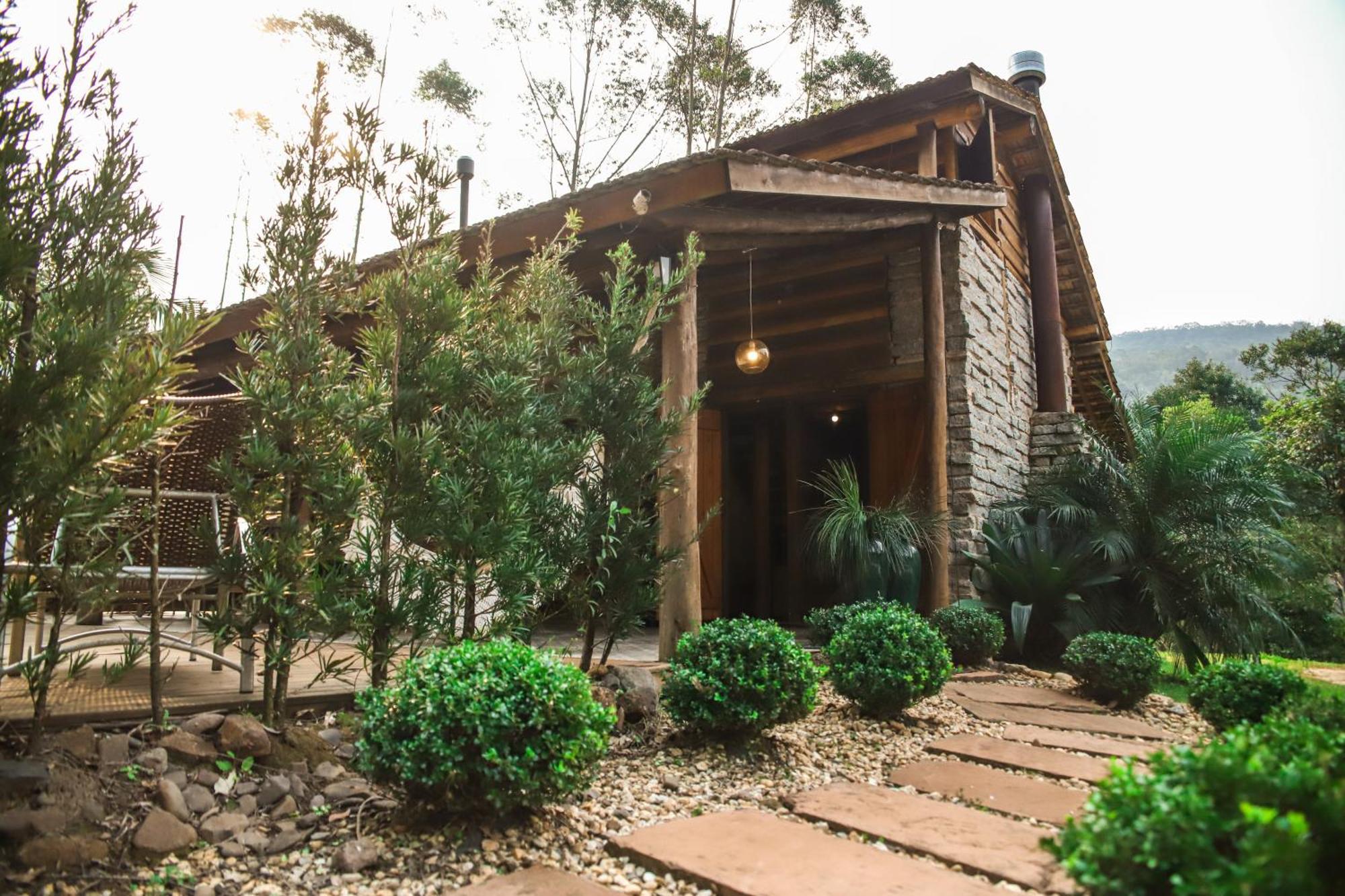 Chale Casa De Pedra, Vivenda Serra Velha, Chales De Montanha Timbe do Sul Eksteriør billede