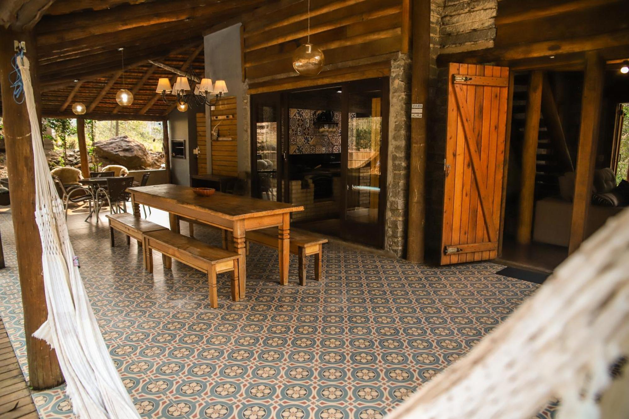 Chale Casa De Pedra, Vivenda Serra Velha, Chales De Montanha Timbe do Sul Eksteriør billede