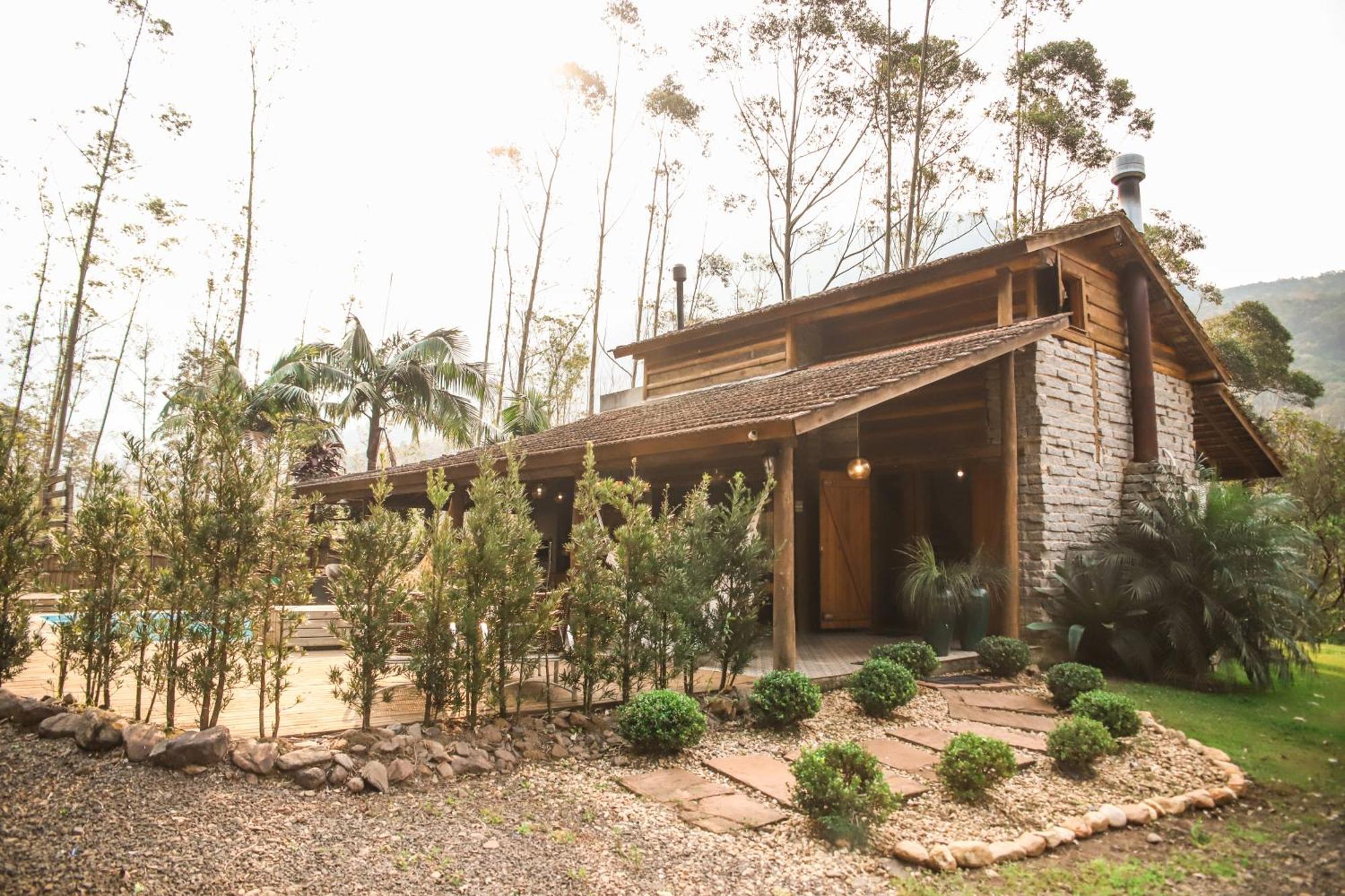 Chale Casa De Pedra, Vivenda Serra Velha, Chales De Montanha Timbe do Sul Eksteriør billede