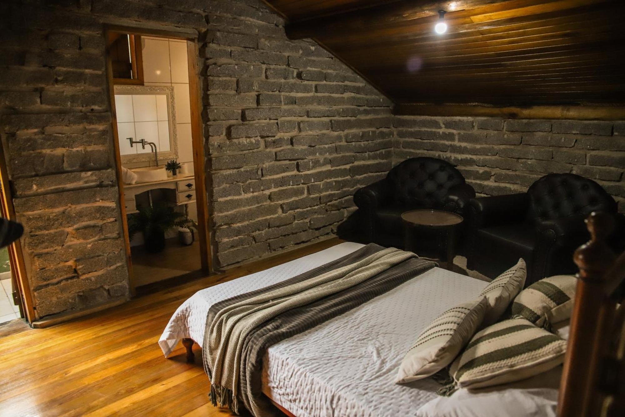 Chale Casa De Pedra, Vivenda Serra Velha, Chales De Montanha Timbe do Sul Eksteriør billede